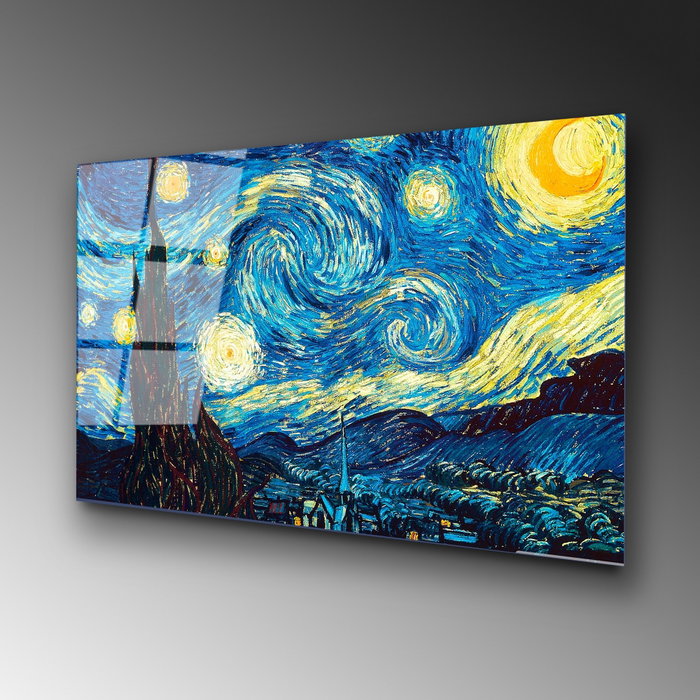 Wallity Cuadro Decorativo Noche estrellada de Van Gogh 70 x 100 cm Wallity Cuadro Decorativo Noche estrellada de Van Gogh 70 x 100 cm